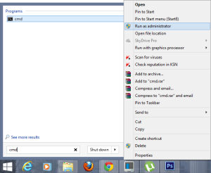 cmd as administrators